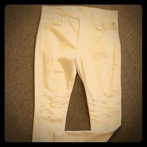 New Hudson white jeans